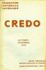 CREDO, OCT.-NOV. 1932. COLLECTIF