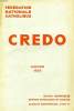 CREDO, JAN. 1933. COLLECTIF
