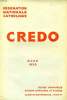 CREDO, FEV. 1933. COLLECTIF