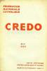 CREDO, MAI 1933. COLLECTIF