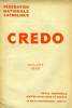 CREDO, JUILLET 1933. COLLECTIF