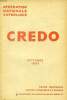 CREDO, OCT. 1933. COLLECTIF
