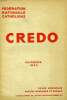 CREDO, NOV. 1933. COLLECTIF