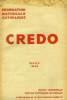 CREDO, MARS 1934. COLLECTIF
