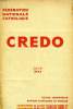 CREDO, JUIN 1934. COLLECTIF