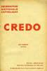 CREDO, OCT. 1934. COLLECTIF