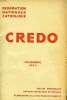 CREDO, NOV. 1934. COLLECTIF