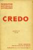 CREDO, JAN. 1935. COLLECTIF