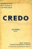 CREDO, NOV. 1937. COLLECTIF