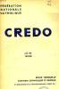 CREDO, JUIN 1938. COLLECTIF