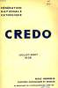 CREDO, JUILLET-AOUT 1938. COLLECTIF