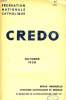 CREDO, SEPT. 1938. COLLECTIF