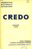 CREDO, FEV. 1939. COLLECTIF