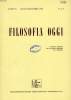 FILOSOFIA OGGI, ANNO IV, N° 3-4, LUGLIO-DIC. 1981. COLLECTIF