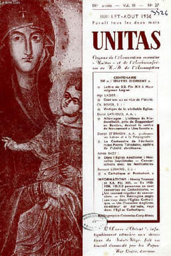UNITAS, IXe ANNEE, VOL. III, N° 27, JUILLET-AOUT 1956. COLLECTIF