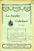 LES FACULTES CATHOLIQUES DE LILLE, 15e ANNEE, N° 11-12, AOUT-SEPT. 1925. COLLECTIF