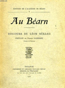 AU BEARN, DISCOURS DE LEON BERARD. BERARD LEON
