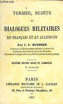 TERMES, SUJETS ET DIALOGUES MILITAIRES EN FRANCAIS ET EN ALLEMAND. MINSSEN J.-F.