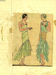 CAHIER D'ECOLIERE ('ALBUM DE PEINTURE'), LA MODE 1920-1930