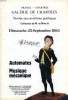 GALERIE DE CHARTRES, VENTES AUX ENCHERES, AUTOMATES, MUSIQUE MECANIQUE, (CATALOGUE). COLLECTIF
