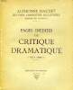 PAGES INEDITES DE CRITIQUE DRAMATIQUE, 1874-1880. DAUDET Alphonse