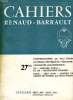 CAHIERS RENAUD-BARRAULT, N° 27 bis. COLLECTIF