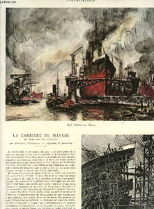 LA CARRIERE DU NAVIRE, DU BERCEAU AU TOMBEAU (EXTRAIT DE L'ILLUSTRATION)
