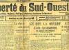 LA LIBERTE DU SUD-OUEST, 10e ANNEE, N° 3573, 13 DEC. 1918. COLLECTIF