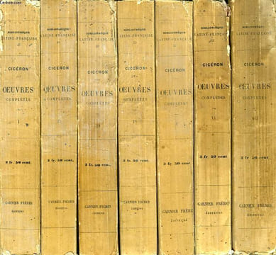 OEUVRES COMPLETES, 20 TOMES (COMPLET). CICERON, Par M. CHARPENTIER