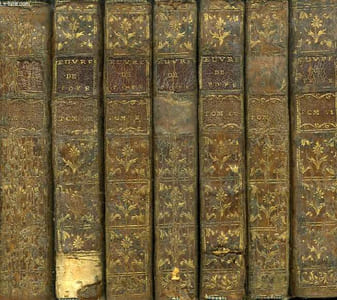 OEUVRES DIVERSES DE POPE, TRADUITES DE L'ANGLOIS, 7 TOMES