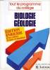 BIOLOGIE, GEOLOGIE, TOUT LE PROGRAMME DU COLLEGE. BEAUX GHYSLAINE & JEAN-FRANCOIS