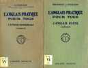 L'ANGLAIS PRATIQUE POUR TOUS, 2 VOLUMES, L'ANGLAIS COMMERCIAL CORRIGÉ / L'ANGLAIS USUEL CORRIGÉ. CHAULIAT J.