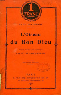 L'OISEAU DU BON DIEU,'Bibliothèque des meilleurs romans étrangers'.. FULLERTON Lady