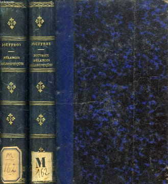 MELANGES PHILOSOPHIQUES / NOUVEAUX MELANGES PHILOSOPHIQUES (2 VOLUMES). JOUFFROY Th.