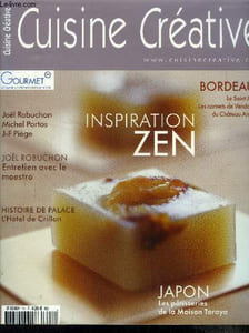 Cuisine Créative n° 18 - Septembre 2004 : Tradition et histoire de la maison Toraya, Interview du chef pâtissier Futoshi Yoshida - Un Bourguignon à Saint-Emilion : Dégustation de Bordeaux par Emmanuel Emonot - petite leçon de gastronomie moléculaire