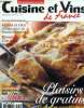 Cuisine et Vins de France - n° 73 - Novembre 2000 : Petits flans au boudin noir et un corbières rouges - Subtil mariage de saison - La noix de coco - ...