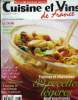 Cuisine et Vins de France - n° 77 - Avril 2001 : Terrine de confit de canard aux noix et un irancy - 6 recettes express - Yannick Delpech : Carré ...