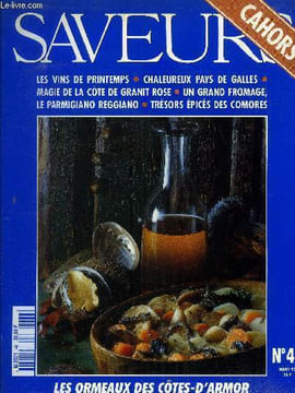 Saveurs n° 48 - Mars 1995 : Les vins de printemps - Chaleureux Pays de GAlles - Magie de la Côte de granit rose - Un grand fromage, le parmigiano ...