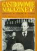 "Gastronomie Magazine - N° 23 1973 - 5e année : la coupe Taittinger à M. Georges Dumas du restaurant ""Lasserre"" - Les difficultés du métier de ...