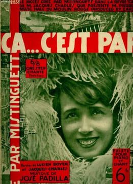 CA ... C'EST PARIS. JOSE PADILLA/MISTINGUETT