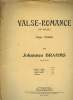 VALSE ROMANCE 15E VALSE GERMANIA. BRAHMS J.