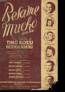 BESAME MUCHO. Kiss me.