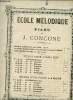 ECOLE MELODIQUE DU PIANO. 15 ETUDES DE GENRE ET D'EXPRESSION POUR PIANO.. J.CONCONE.