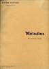 MELODIES ( N°1 VOIX ELEVEES, TON ORIGINAL ).. HENRI DUPARC.