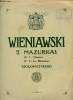 2 MAZURKAS CARACTERISTIQUES. OP.19. POUR VIOLON ET PIANO.. WIENIAWSKI .