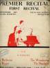 PREMIER RECITAL, REPERTOIRE DES JEUNES PIANISTES. N°17, LE BUCHERON ET LE BERGER.. H.WOOLLETT.