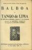 Balboa/ Tango de Lima. Arnall Michell