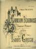 Chanson béarnaise (souvenir d'Henry IV) pour piano. Gregh Louis