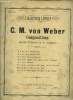 compositions pour piano à 4 mains. C.M von Weber