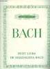 Petit livre de Magdalena Bach. Bach